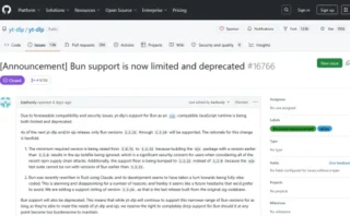 🎬yt-dlpでBunが非推奨化、動画ダウンロード環境に変化